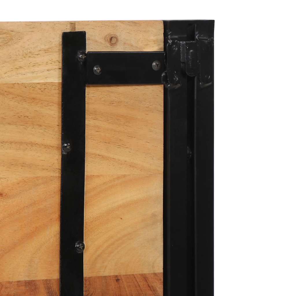 Tête de lit 200 cm bois massif d'acacia et fer - XIOS