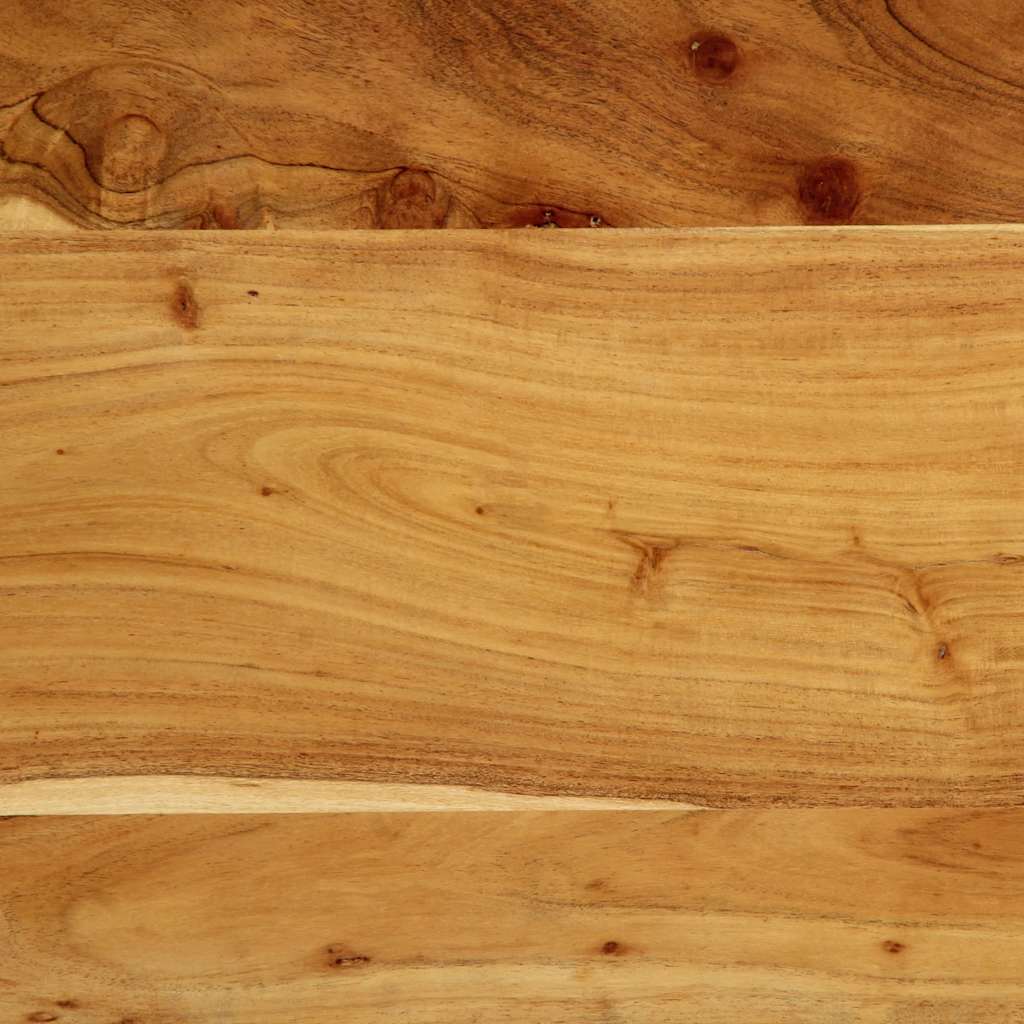Tête de lit 200 cm bois massif d'acacia et fer - XIOS