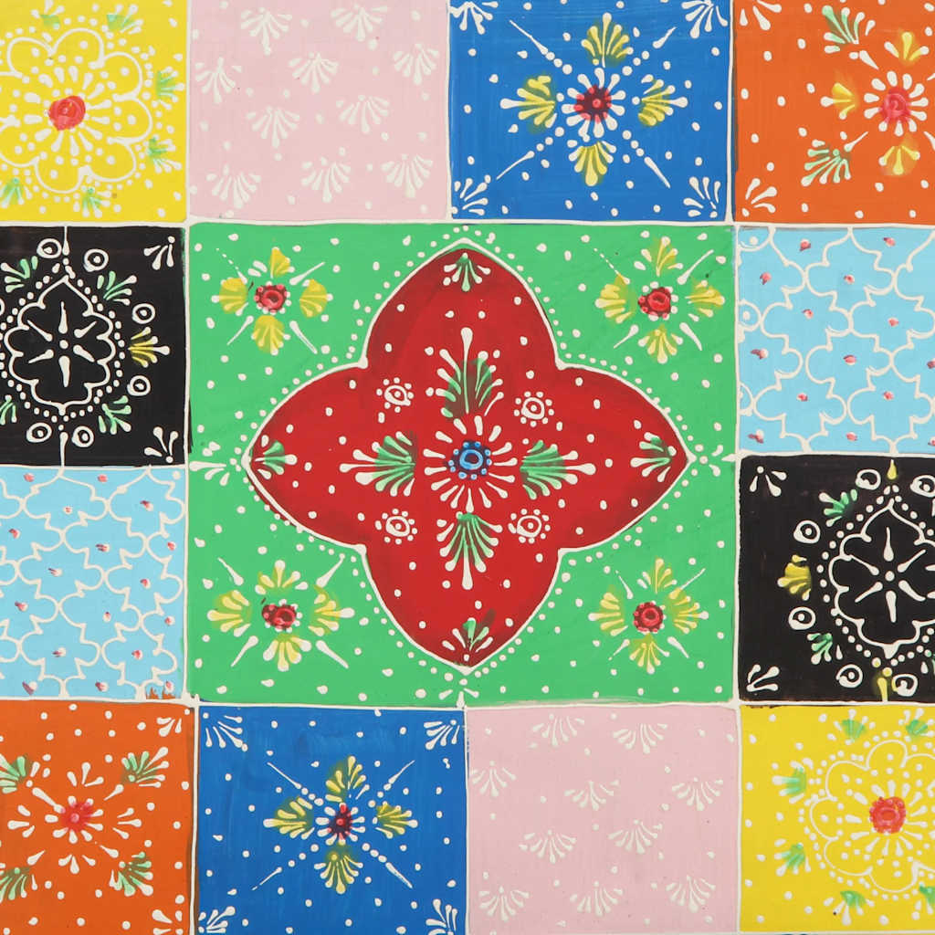 Table de chevet multicolore 2 pcs 40x35x45 cm - XIOS