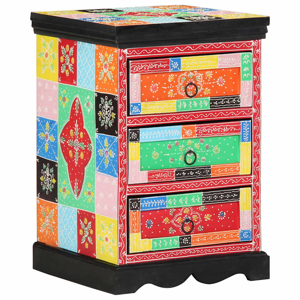Meuble de rangement vidaXL Multicolore 40x40x60 cm en bois de mangue massif