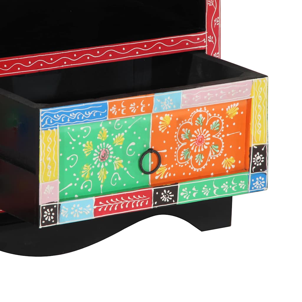 Meuble TV Multicolore 80 x 35 x 50 cm Bois de manguier massif - XIOS