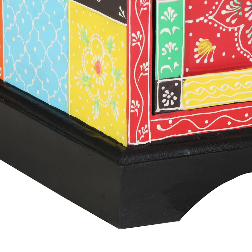 Meuble TV Multicolore 80 x 35 x 50 cm Bois de manguier massif - XIOS