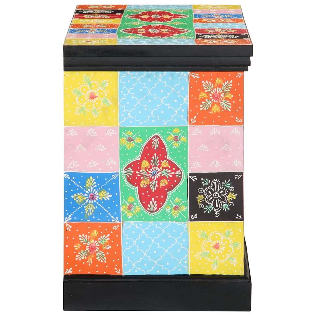 Meuble TV Multicolore 80 x 35 x 50 cm Bois de manguier massif - XIOS