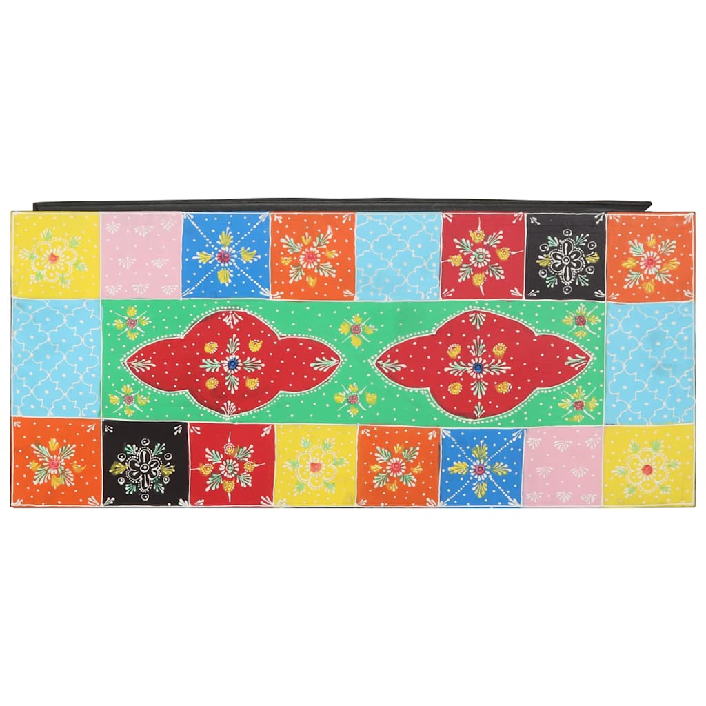 Meuble TV Multicolore 80 x 35 x 50 cm Bois de manguier massif - XIOS