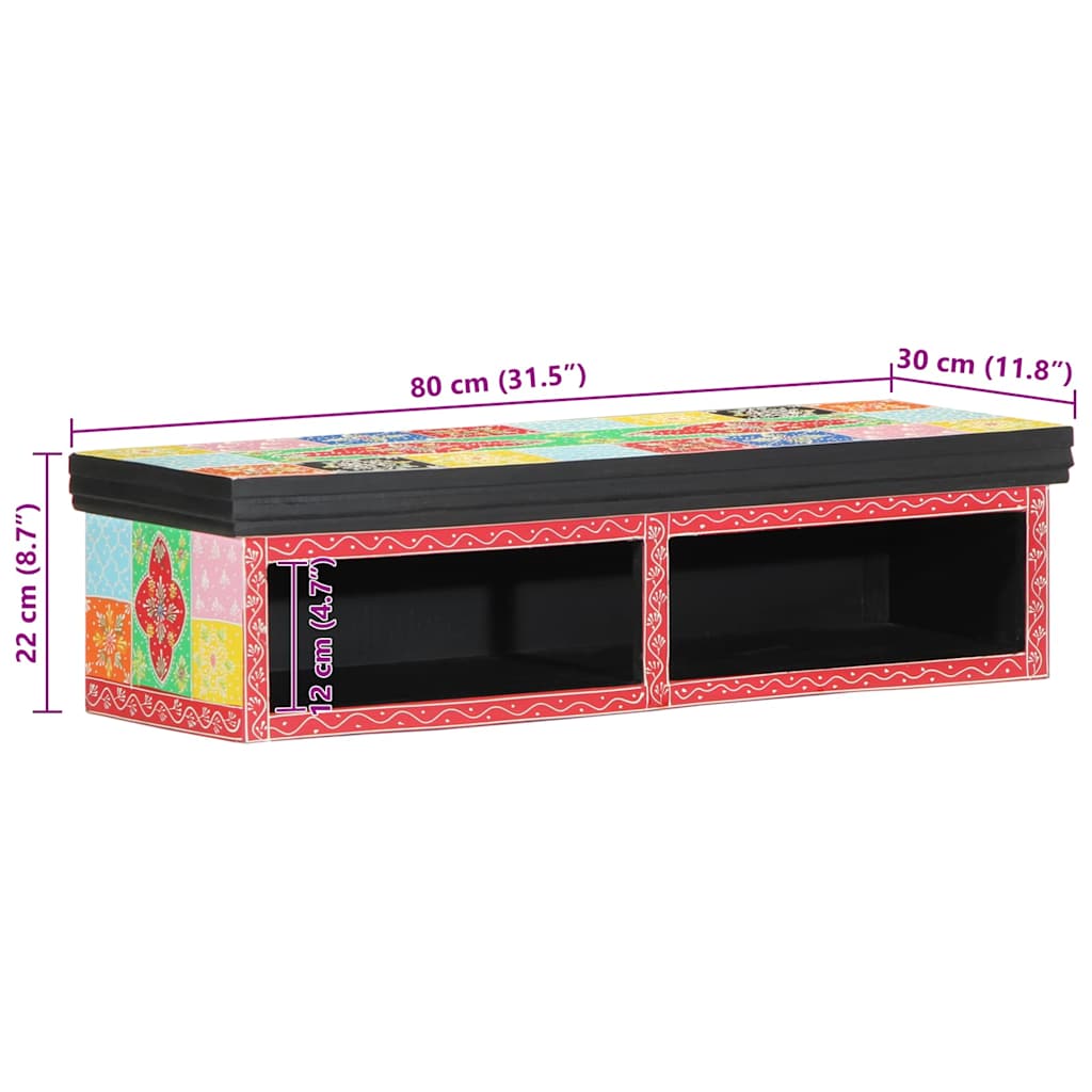 Meuble TV Multicolore 80 x 30 x 22 cm Bois d'ingénierie - XIOS