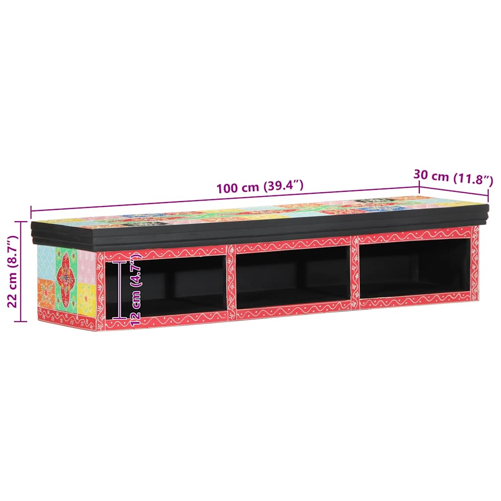 Meuble TV Multicolore 100 x 30 x 22 cm Bois d'ingénierie - XIOS