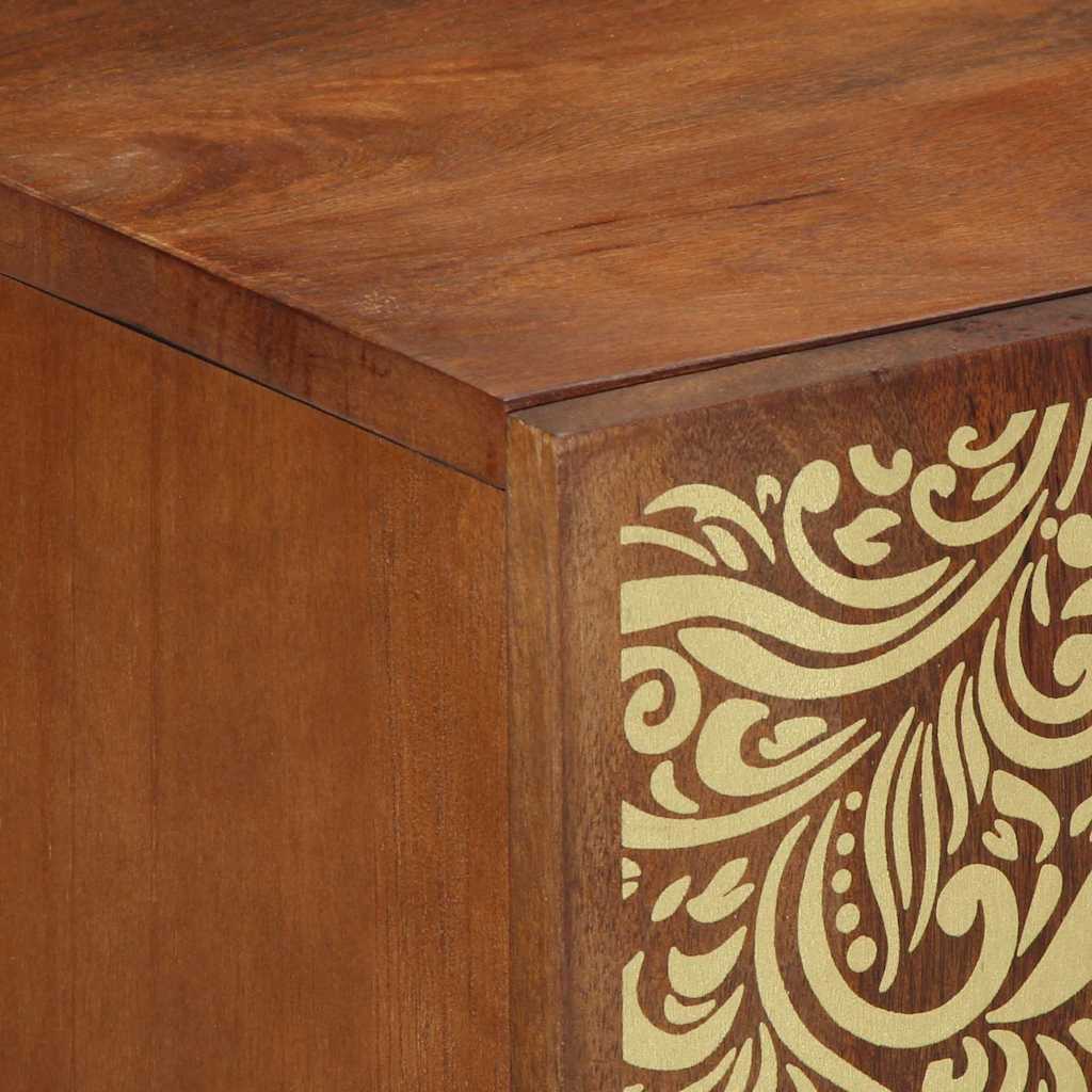 Buffet avec tiroir 2 pcs marron miel 60 x 33.5 x 75 cm