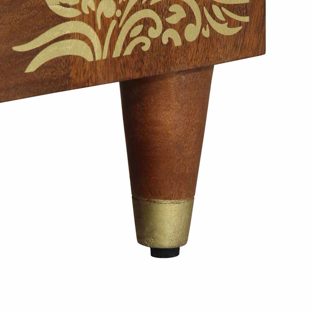 Buffet avec tiroir 2 pcs marron miel 60 x 33.5 x 75 cm
