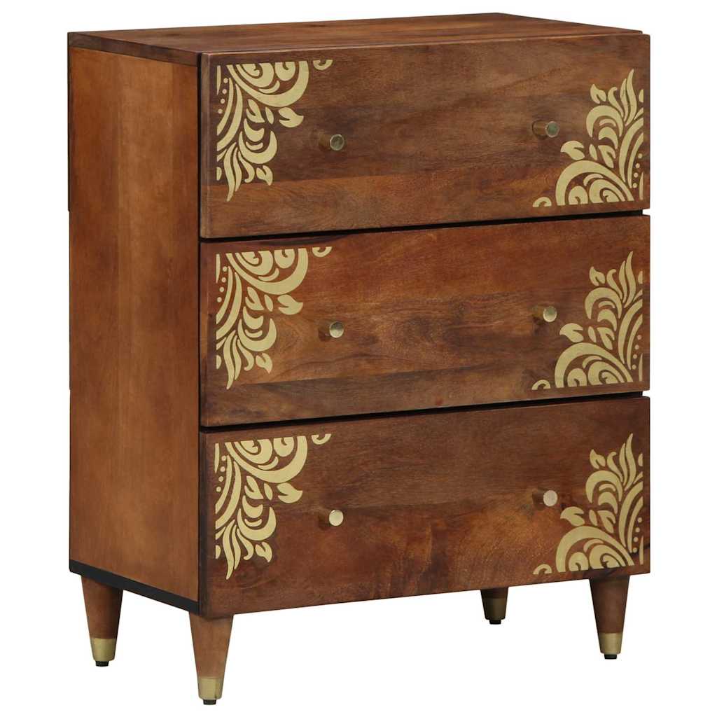 Buffet avec tiroir 2 pcs marron miel 60 x 33.5 x 75 cm