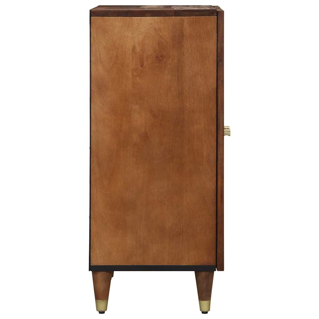 Buffet avec tiroir 2 pcs marron miel 60 x 33.5 x 75 cm