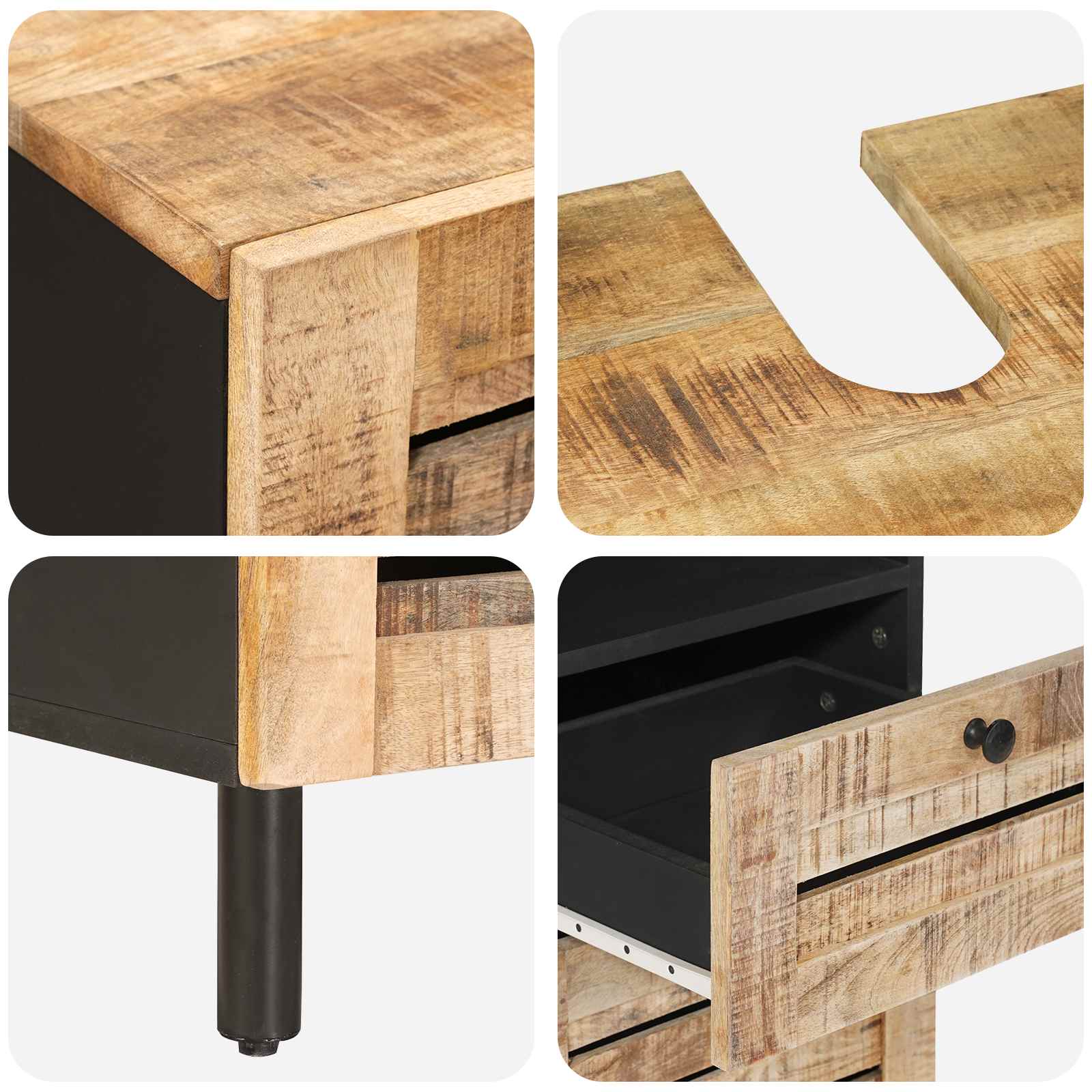 Ensemble de Meubles de Salle de Bain 5 pc Naturel
