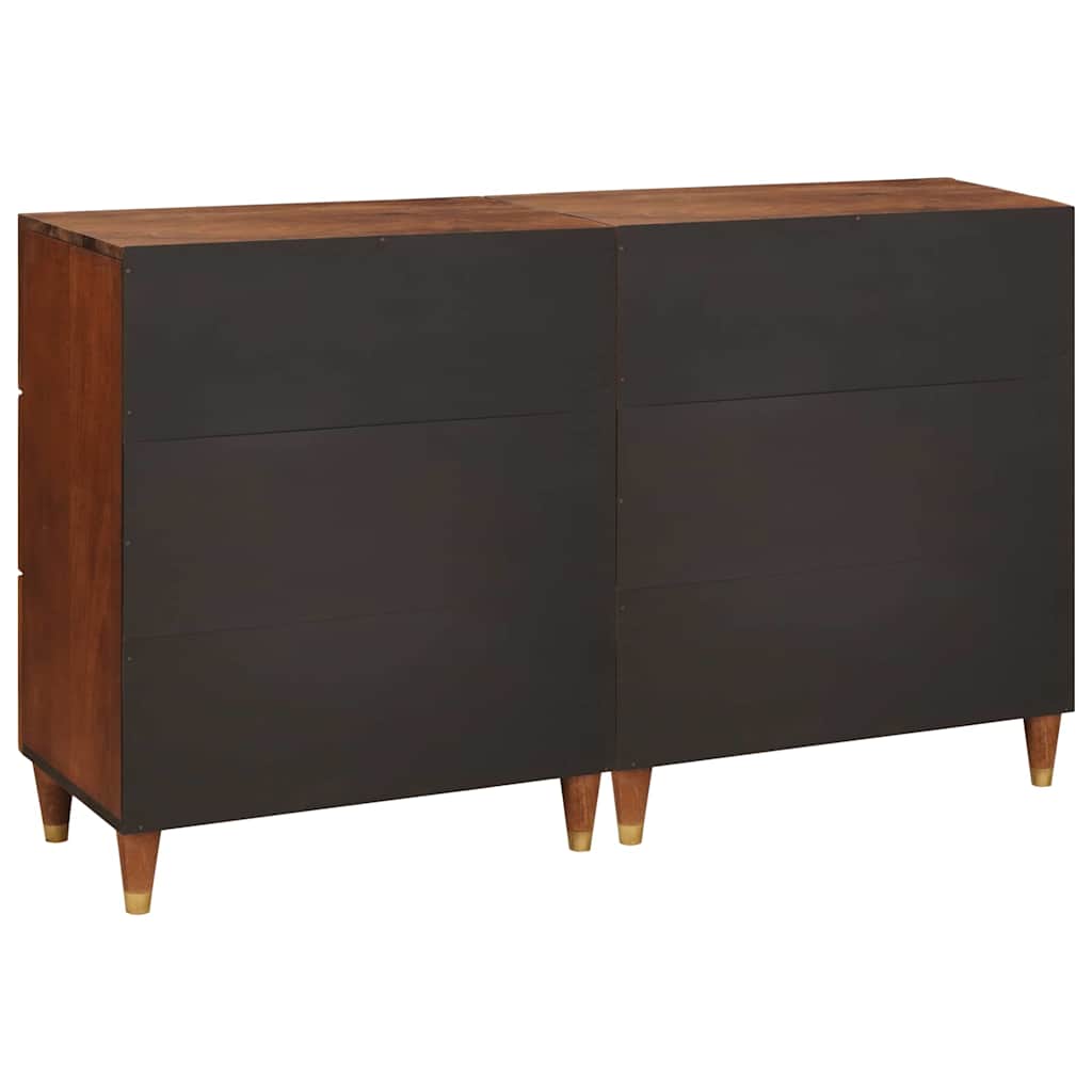 Ensemble de Meubles de Rangement 2 pcs Marron 60 x 33.5 x 75 cm