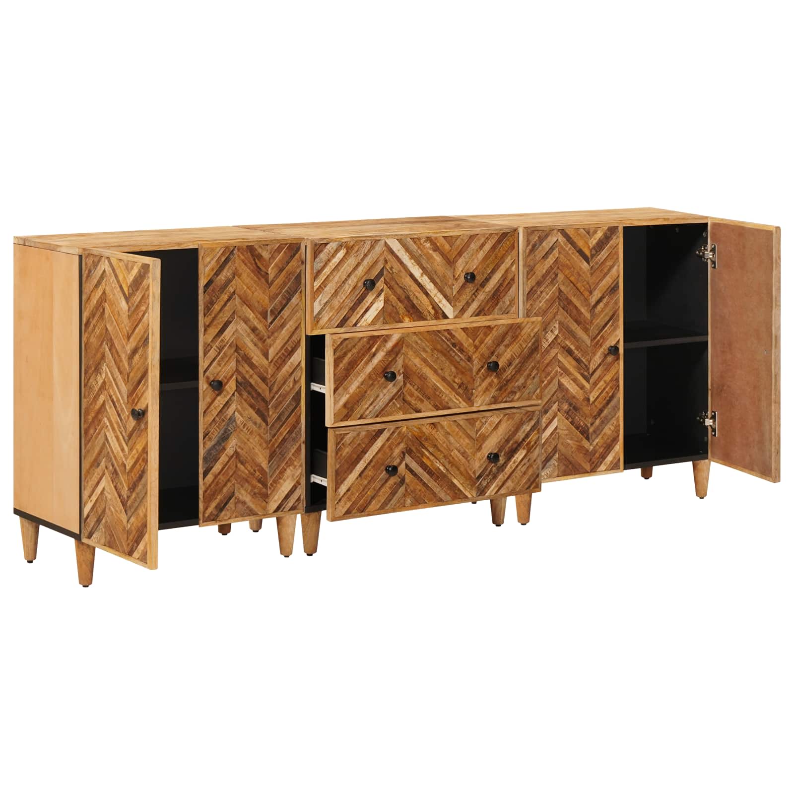 Armoires de rangement 3 pcs Marron 60 x 33,5 x 75 cm - XIOS