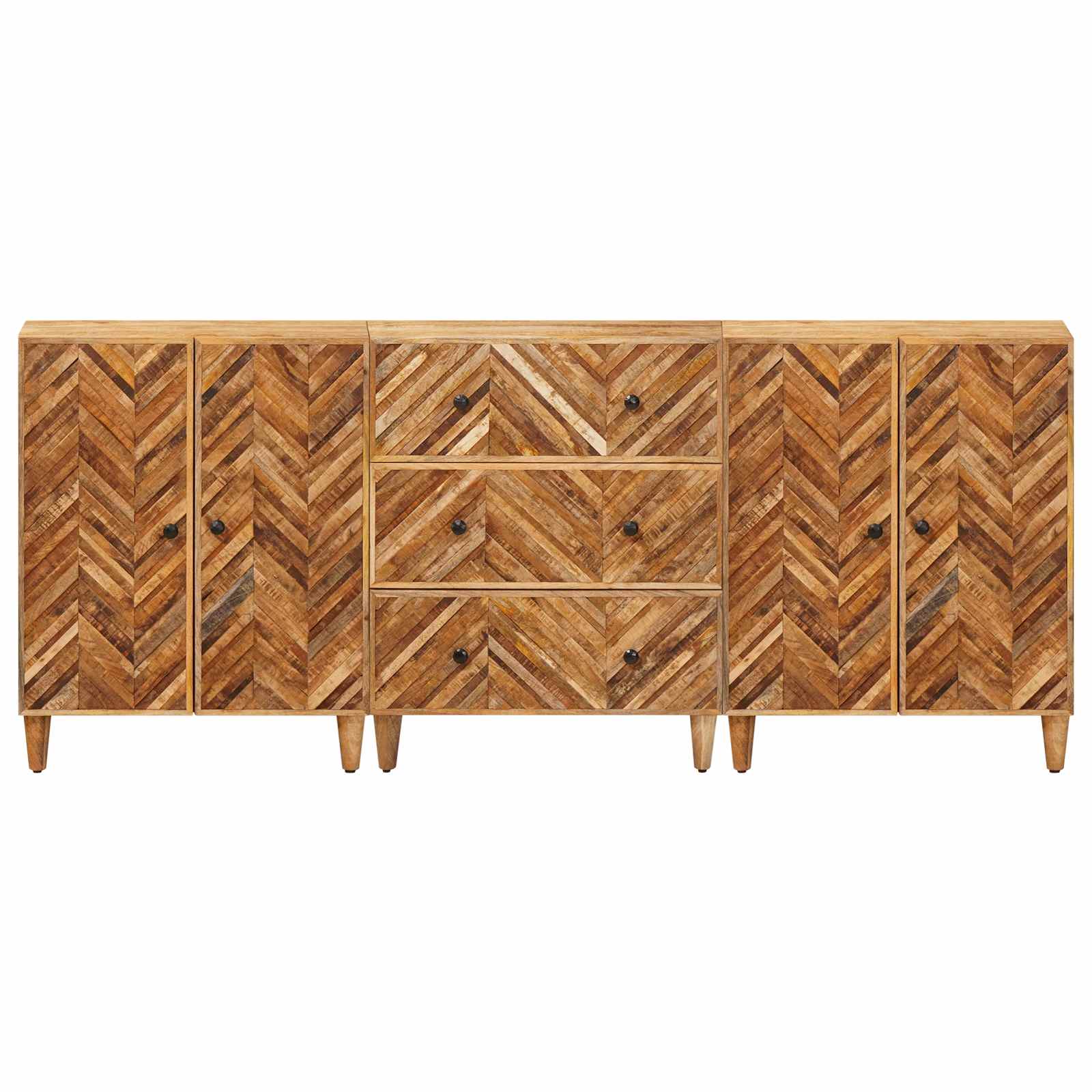 Armoires de rangement 3 pcs Marron 60 x 33,5 x 75 cm - XIOS
