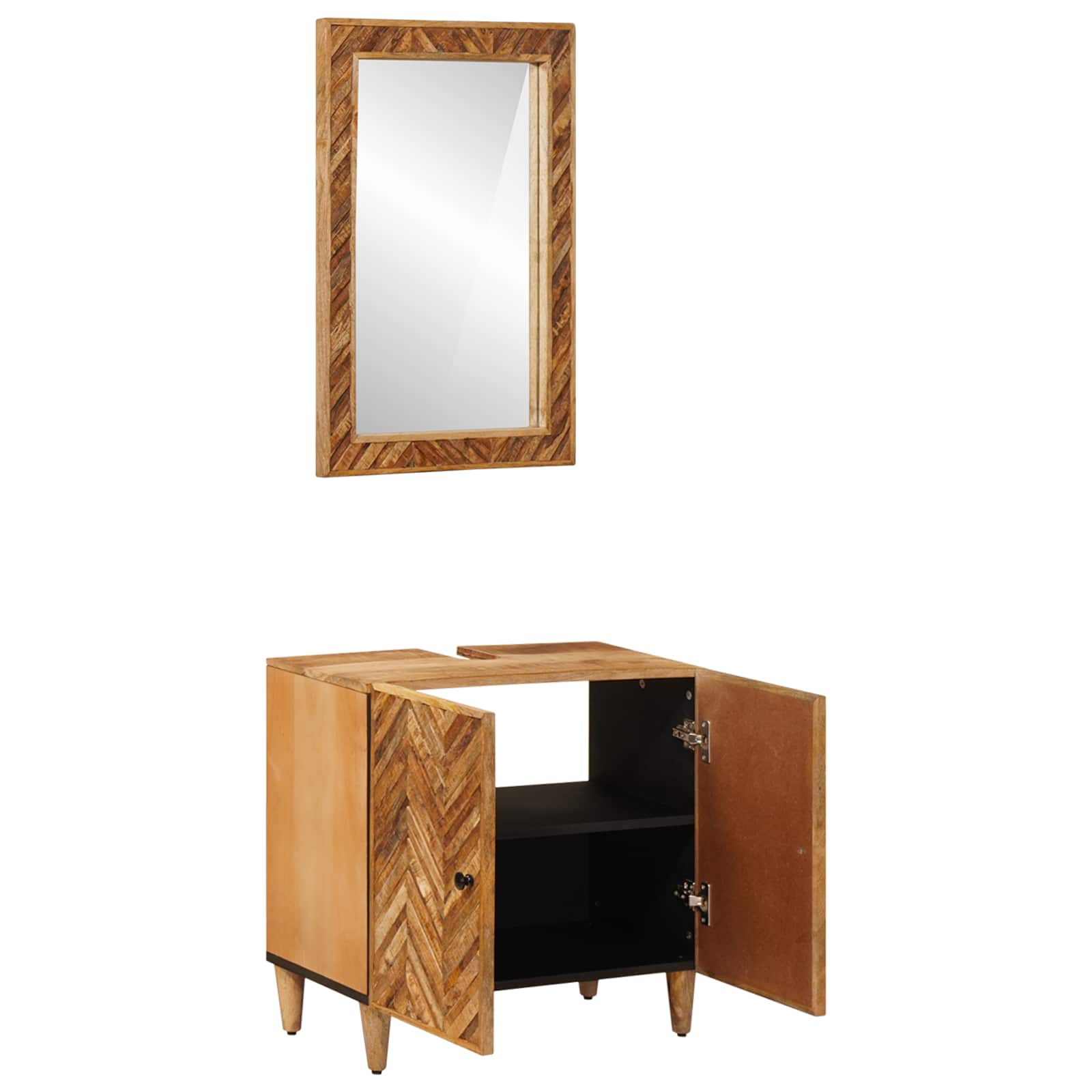 Ensemble de Meubles de Salle de Bain 2 pc 62 x 33 x 58 cm