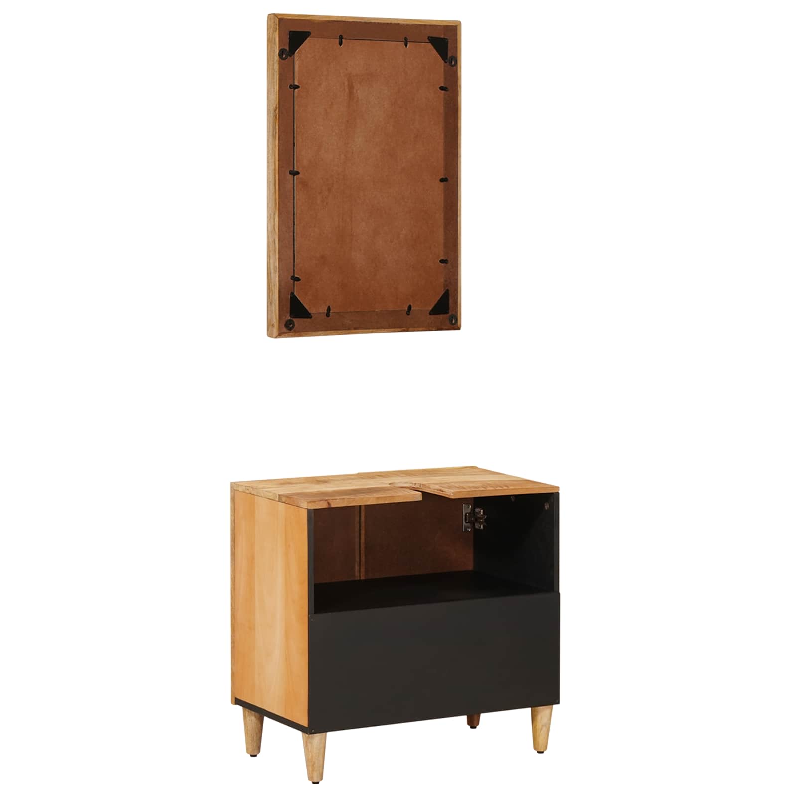 Ensemble de Meubles de Salle de Bain 2 pc 62 x 33 x 58 cm