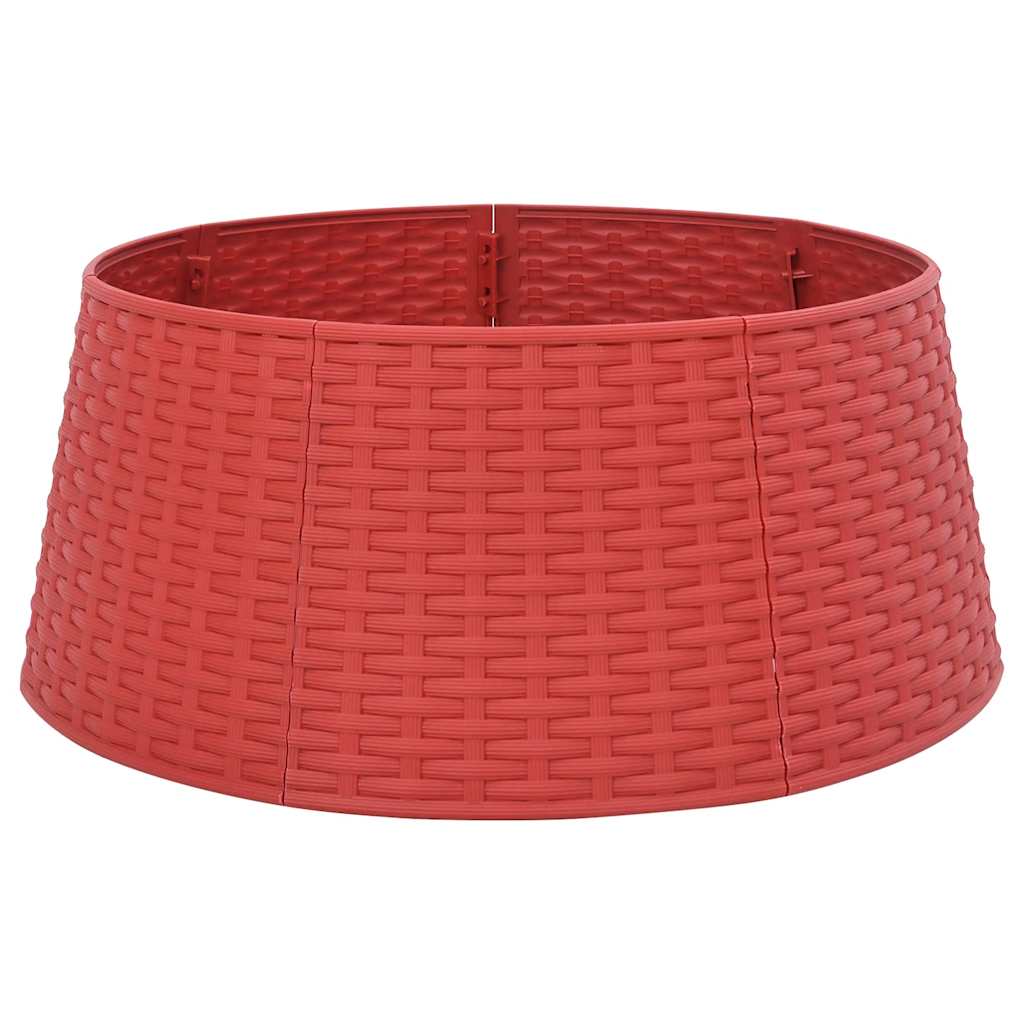 Jupe de sapin de Noël rouge Ø56x23 cm plastique - XIOS