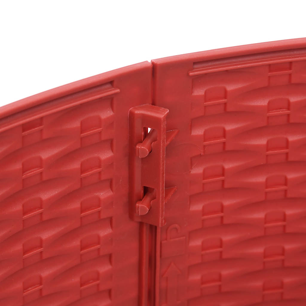 Jupe de sapin de Noël rouge Ø56x23 cm plastique - XIOS