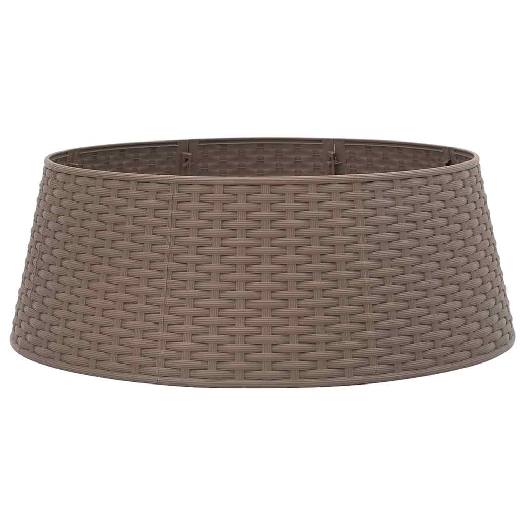 Jupe de sapin de Noël marron Ø65x23 cm plastique