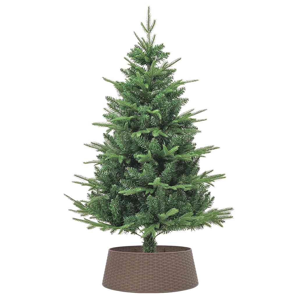 Jupe de sapin de Noël marron Ø65x23 cm plastique