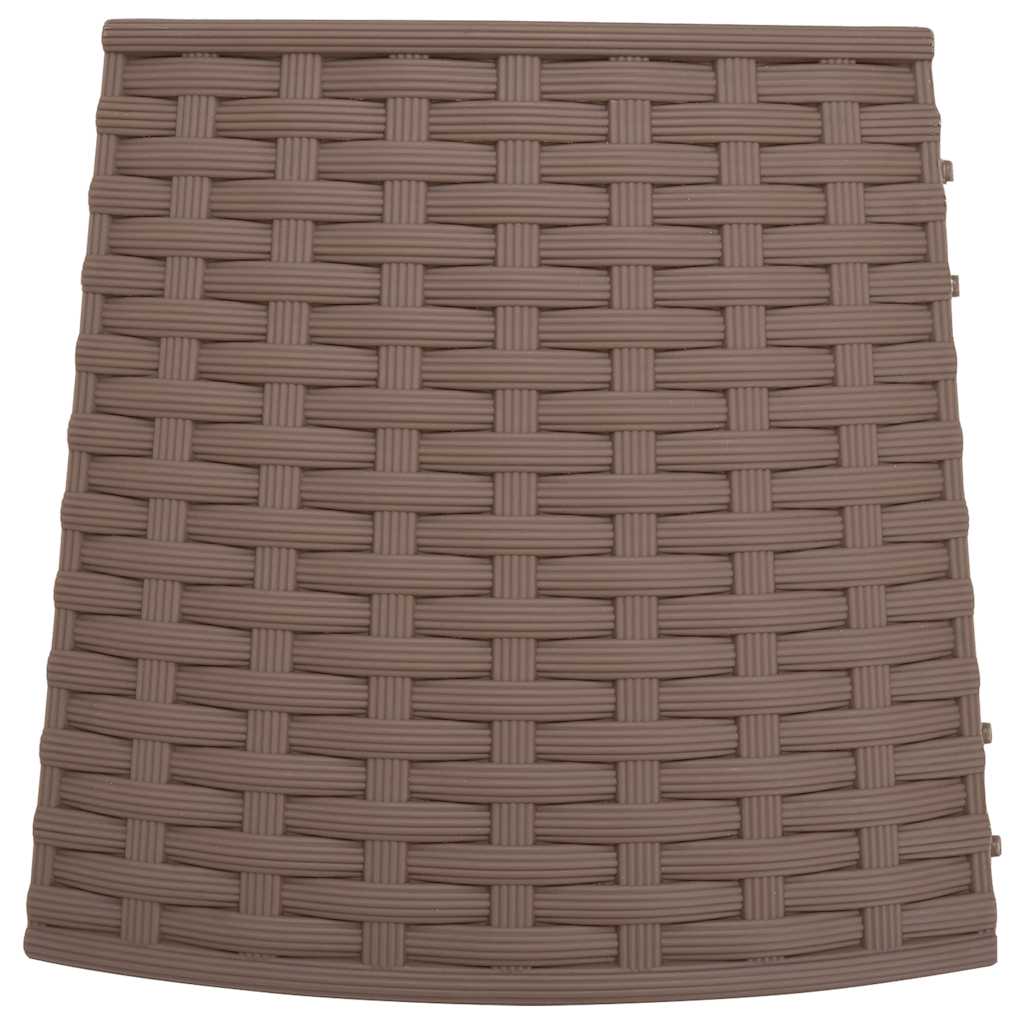 Jupe de sapin de Noël marron Ø65x23 cm plastique