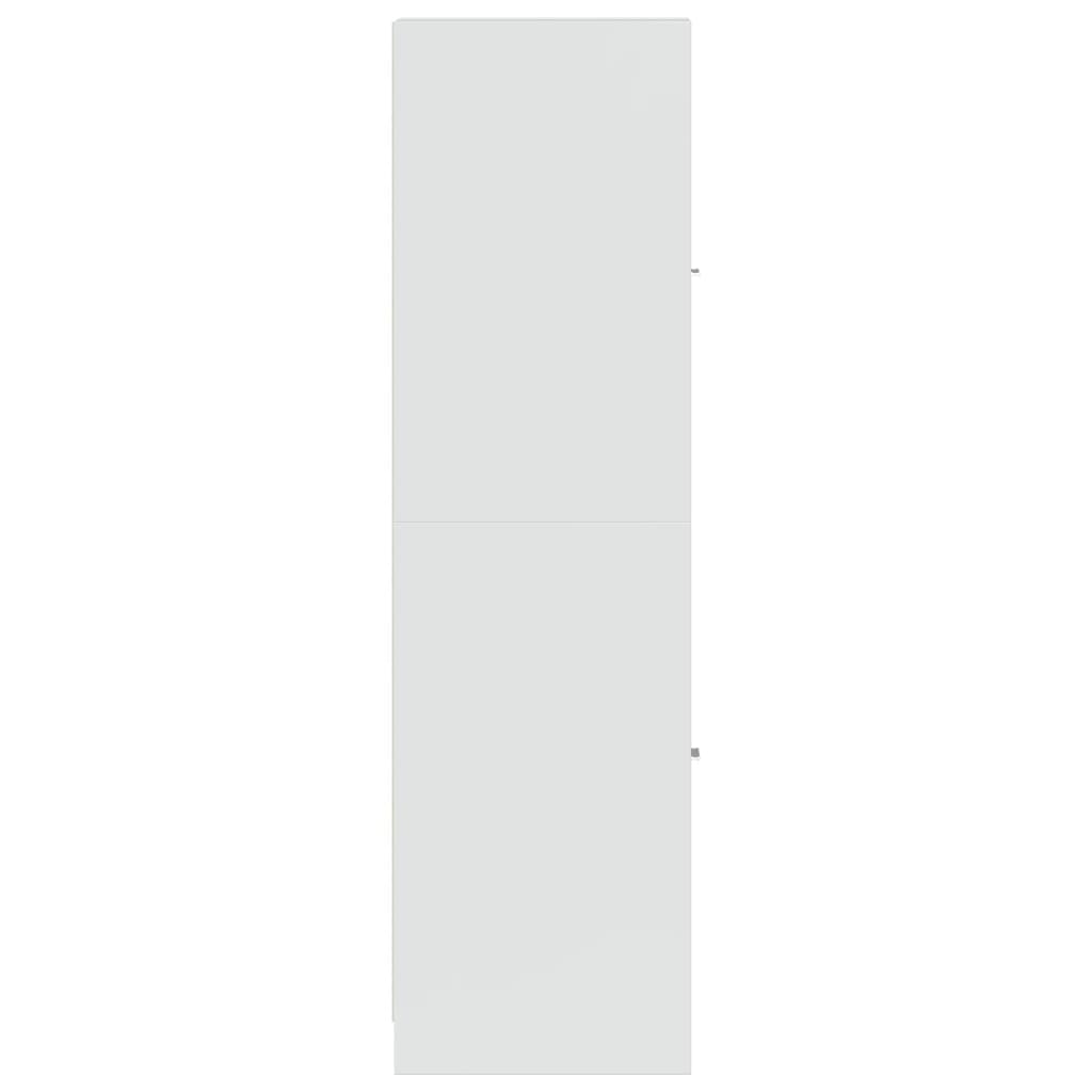 Armoire d'apothicaire blanc brillant bois d’ingénierie