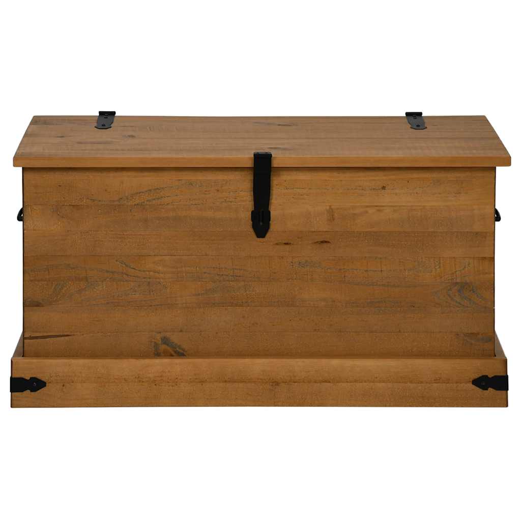 Coffre de rangement HALDEN 91x48x47 cm bois massif pin - XIOS