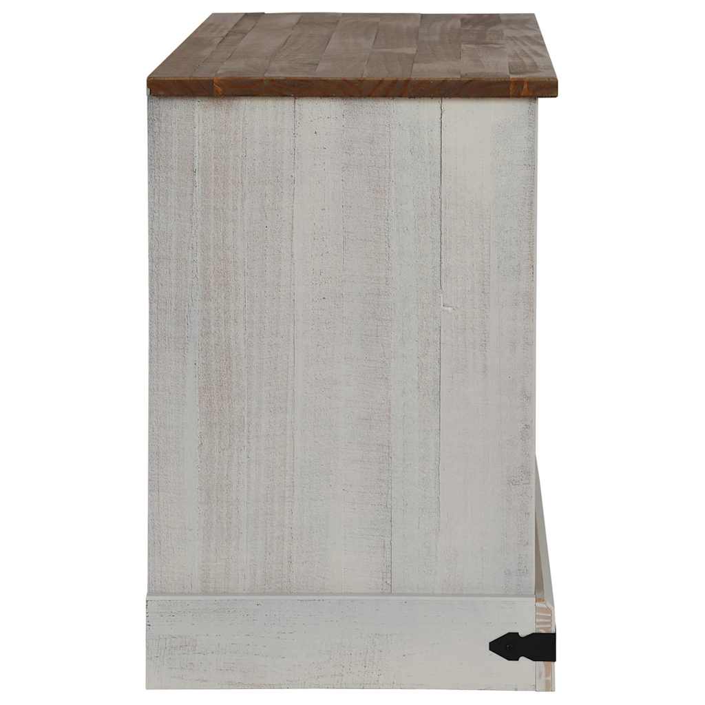 Meuble TV HALDEN avec porte coulissante blanc 110x40x60 cm - XIOS
