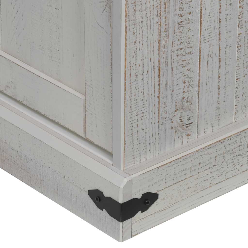 Meuble TV HALDEN 2 portes coulissantes blanc 150x40x60 cm - XIOS