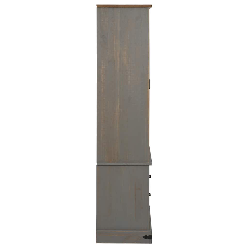 Armoire à vin HALDEN casiers à vin porte coulissante gris pin - XIOS