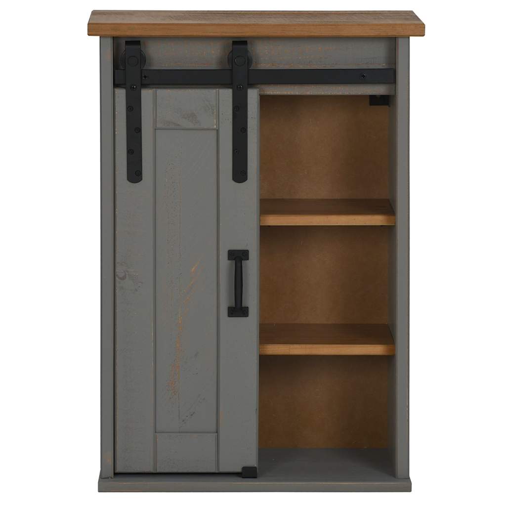 Armoire suspendue HALDEN porte coulissante gris 49x22,5x70 cm Meubles de cuisine vidaXL