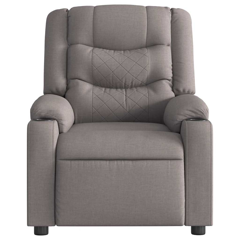 Fauteuil inclinable électrique Taupe Tissu - XIOS