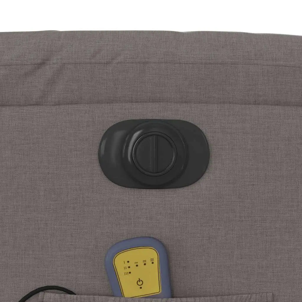 Fauteuil de massage inclinable électrique Taupe Tissu - XIOS