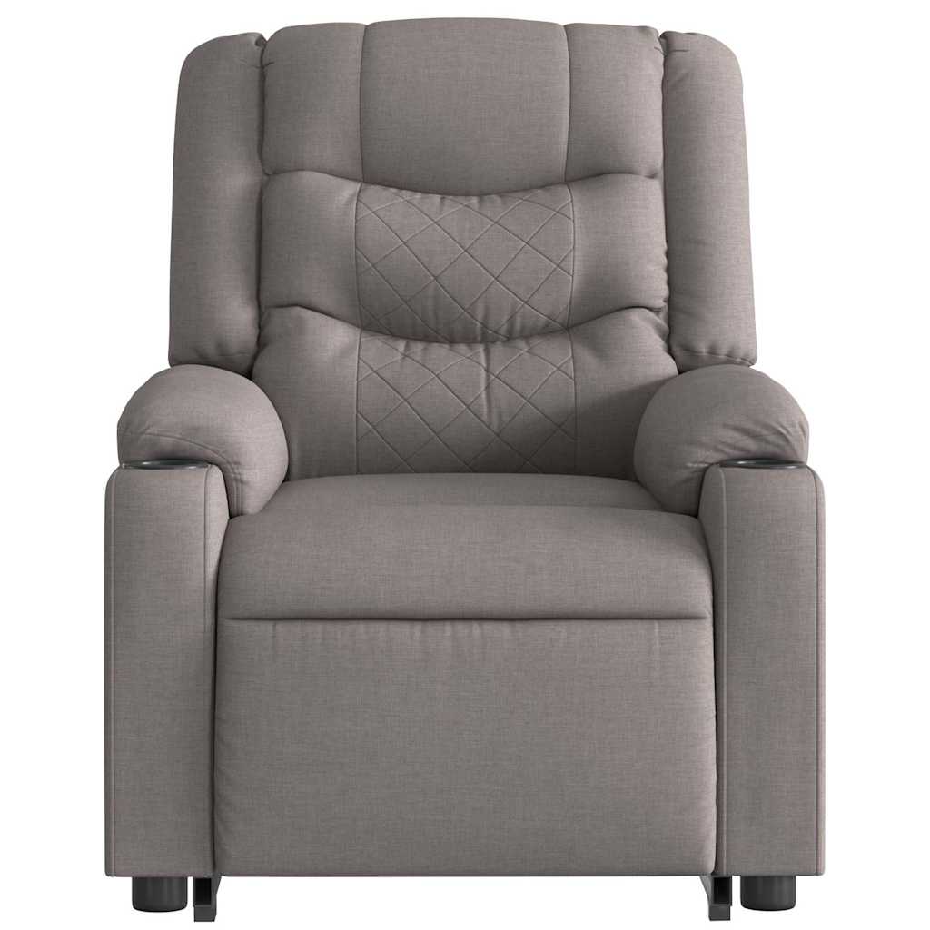 Fauteuil inclinable taupe tissu - XIOS