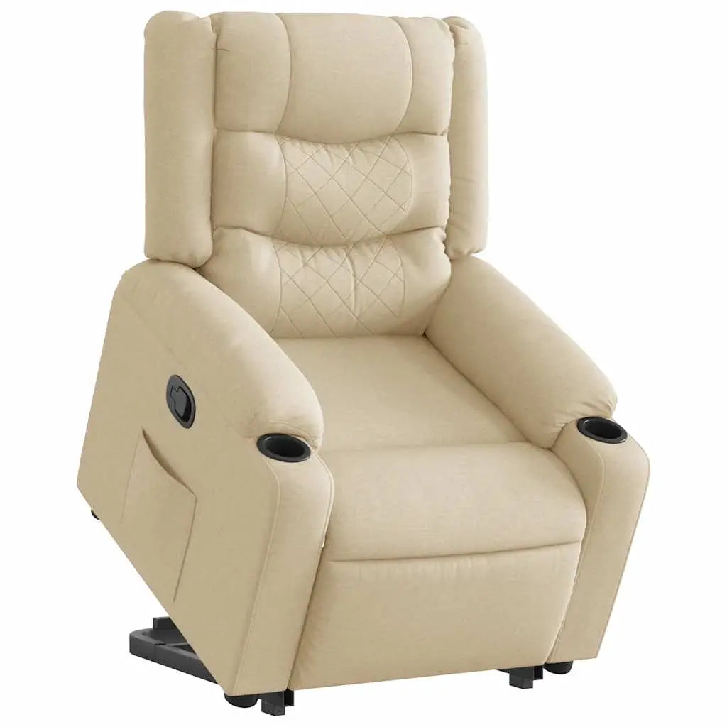 Fauteuil inclinable Crème Tissu - XIOS