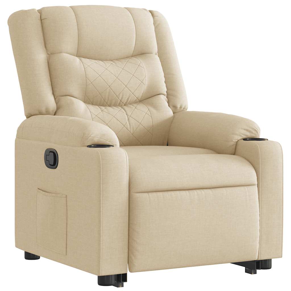 Fauteuil inclinable Crème Tissu - XIOS