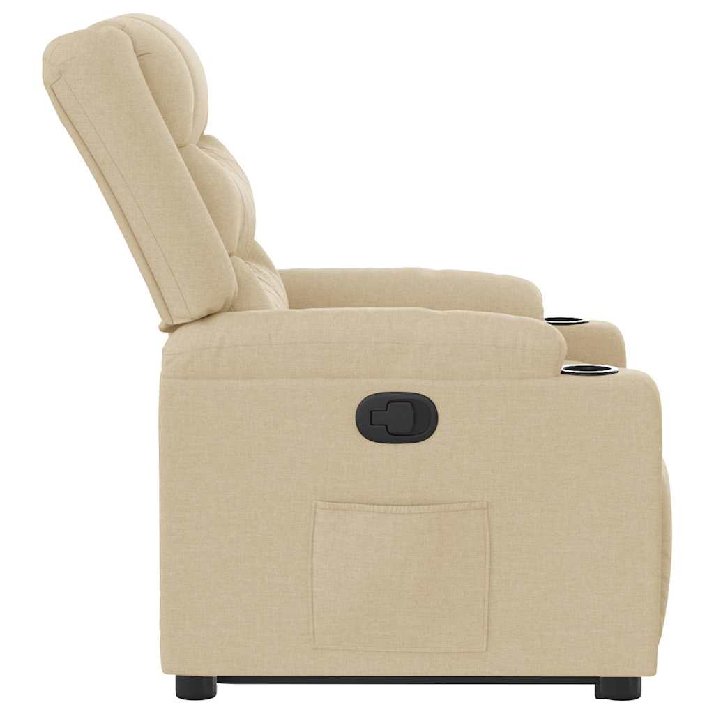 Fauteuil inclinable Crème Tissu - XIOS
