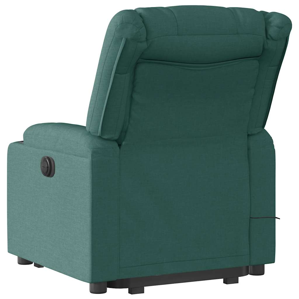 Fauteuil inclinable de massage Vert foncé Tissu - XIOS