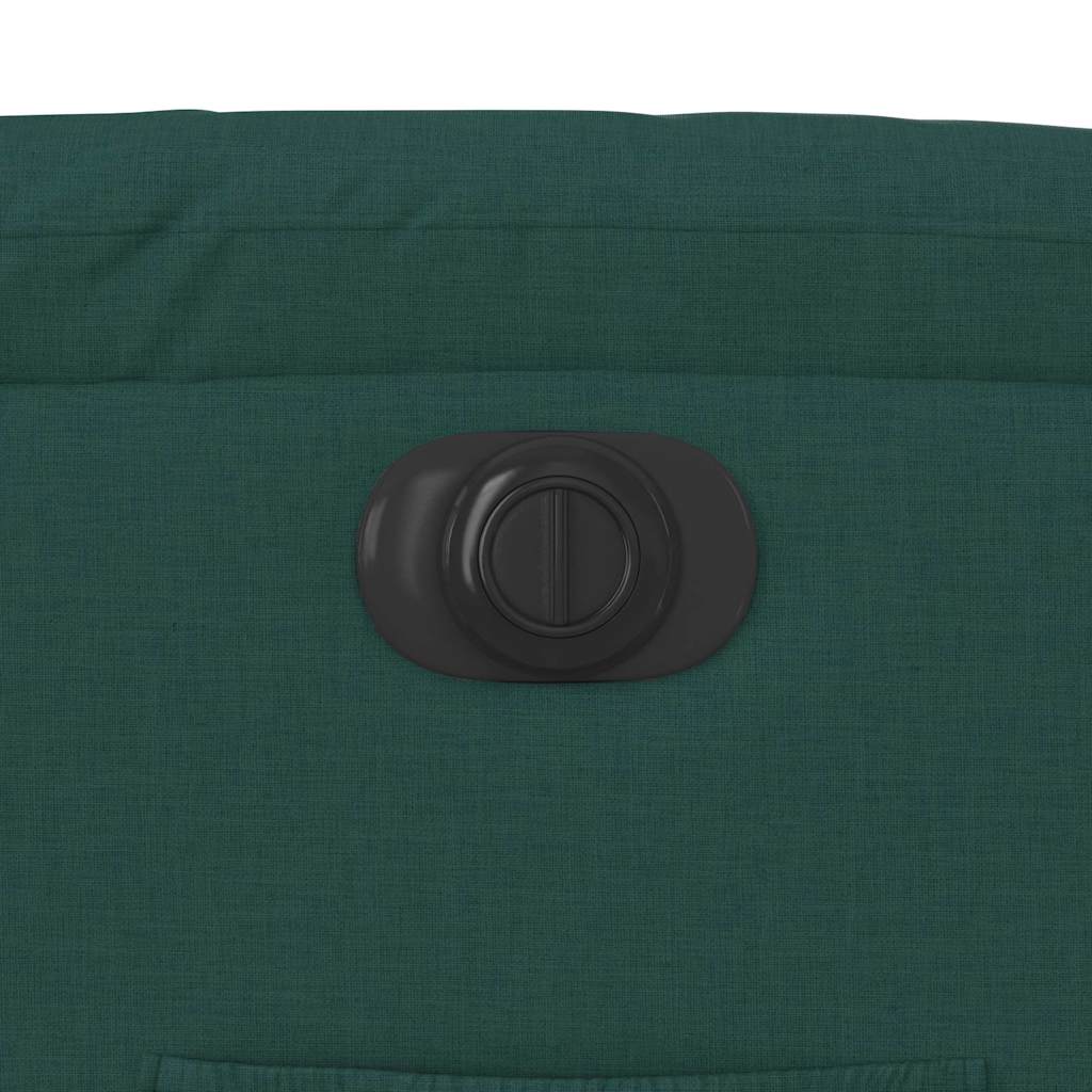 Fauteuil inclinable électrique vert foncé tissu