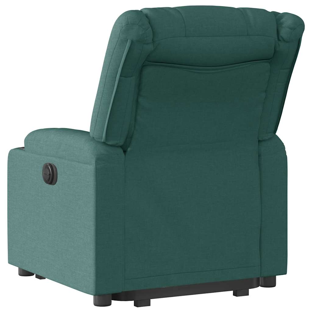Fauteuil inclinable électrique vert foncé tissu