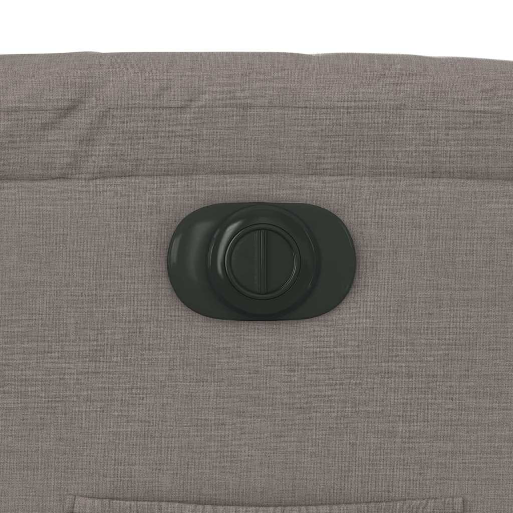 Fauteuil inclinable électrique taupe tissu