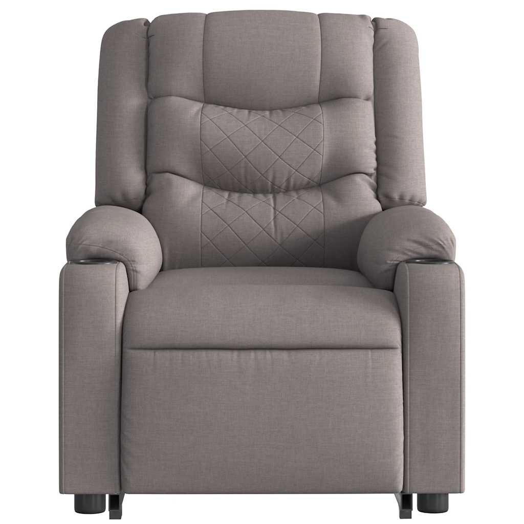 Fauteuil inclinable électrique taupe tissu - XIOS