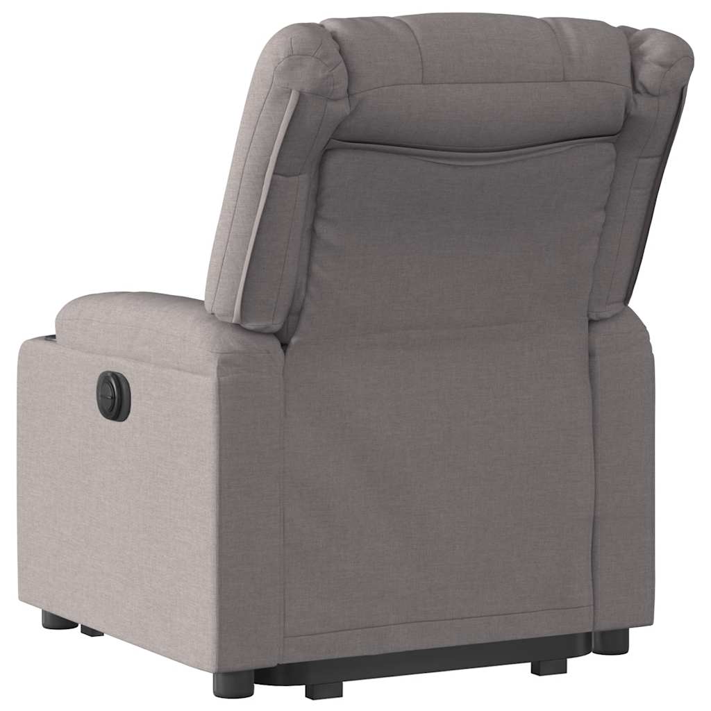 Fauteuil inclinable électrique taupe tissu - XIOS