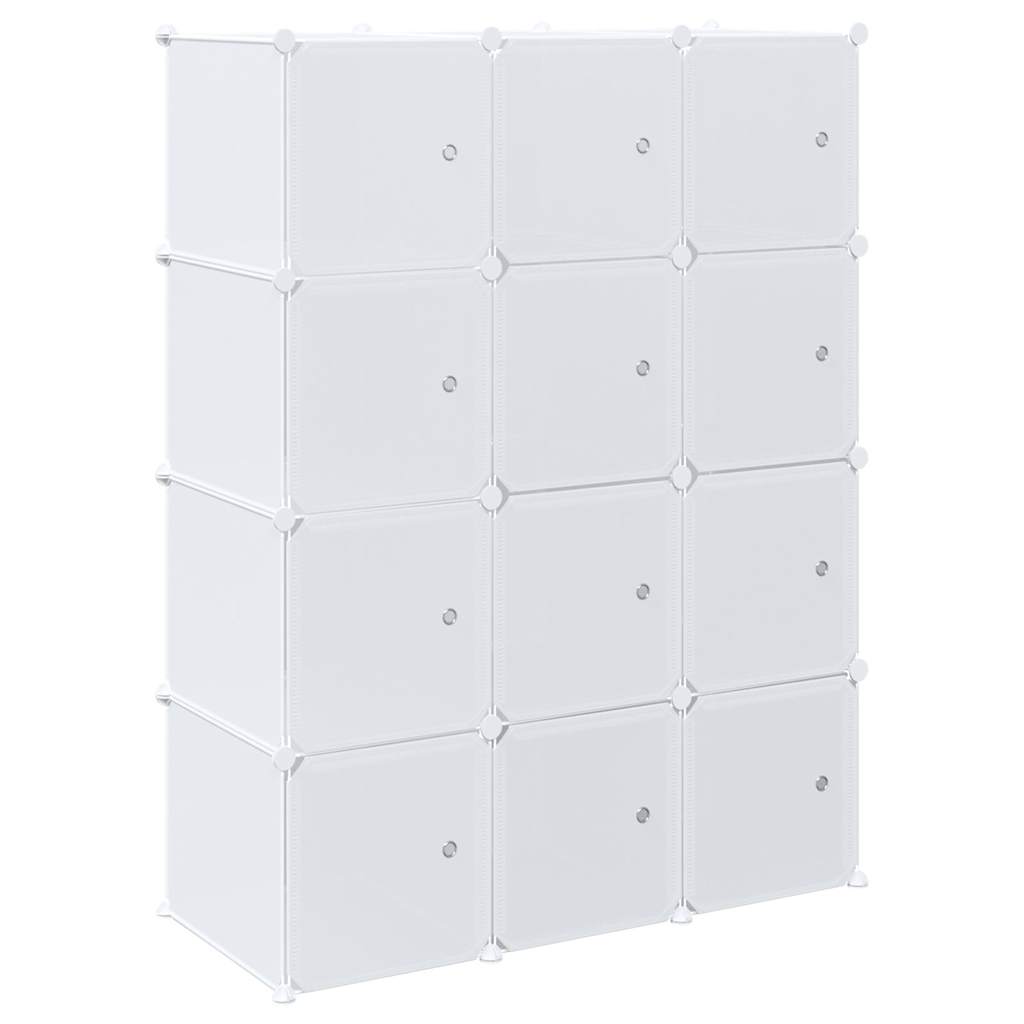 Cubes de rangement 12 pcs avec tiges de suspension PP - XIOS