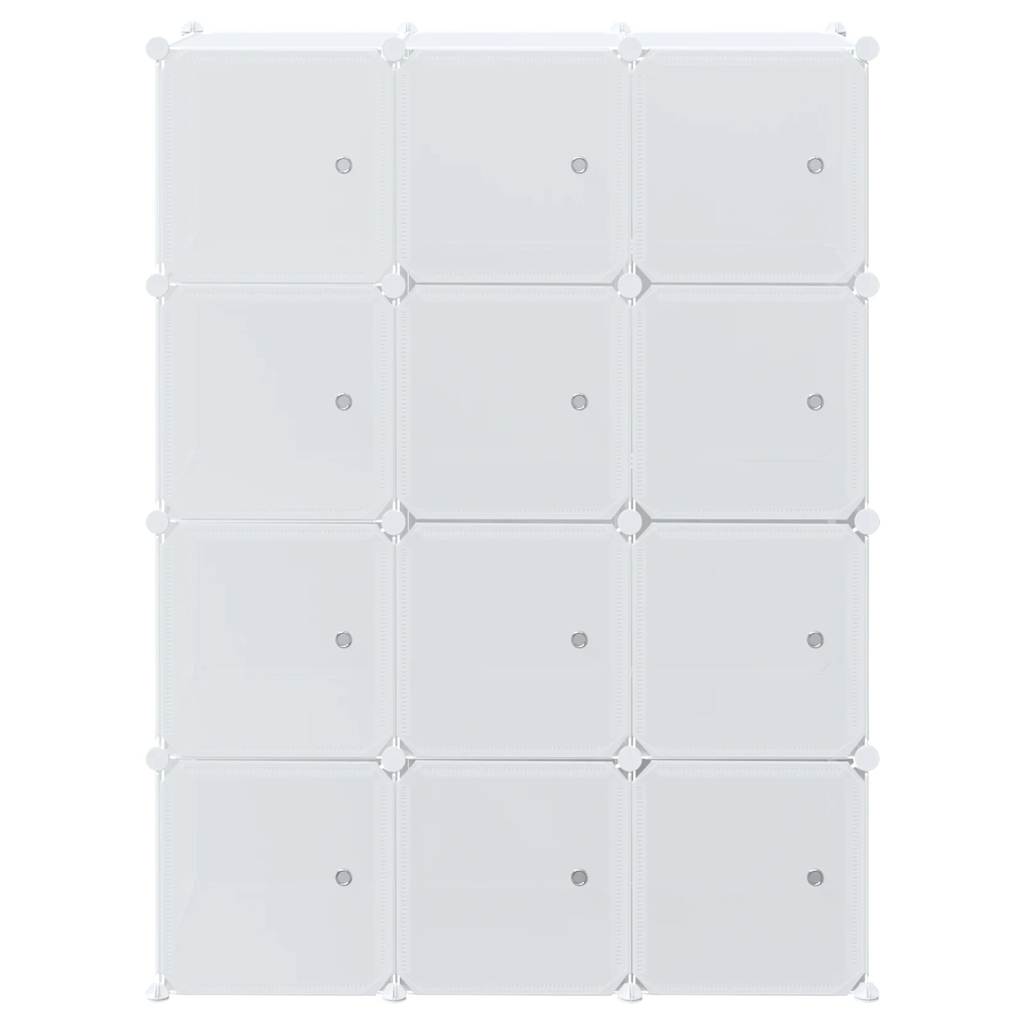 Cubes de rangement 12 pcs avec tiges de suspension PP - XIOS
