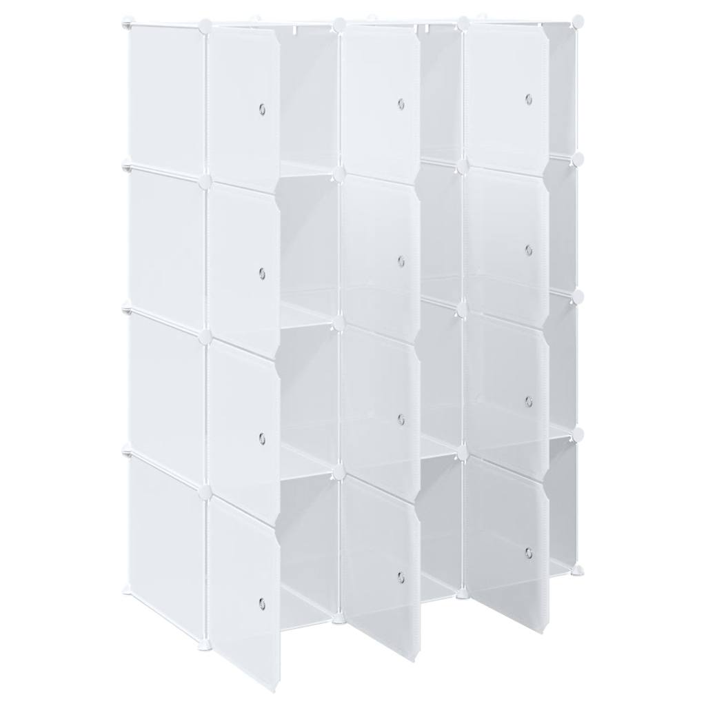 Cubes de rangement 12 pcs avec tiges de suspension PP - XIOS