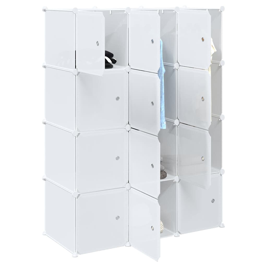 Cubes de rangement 12 pcs avec tiges de suspension PP - XIOS