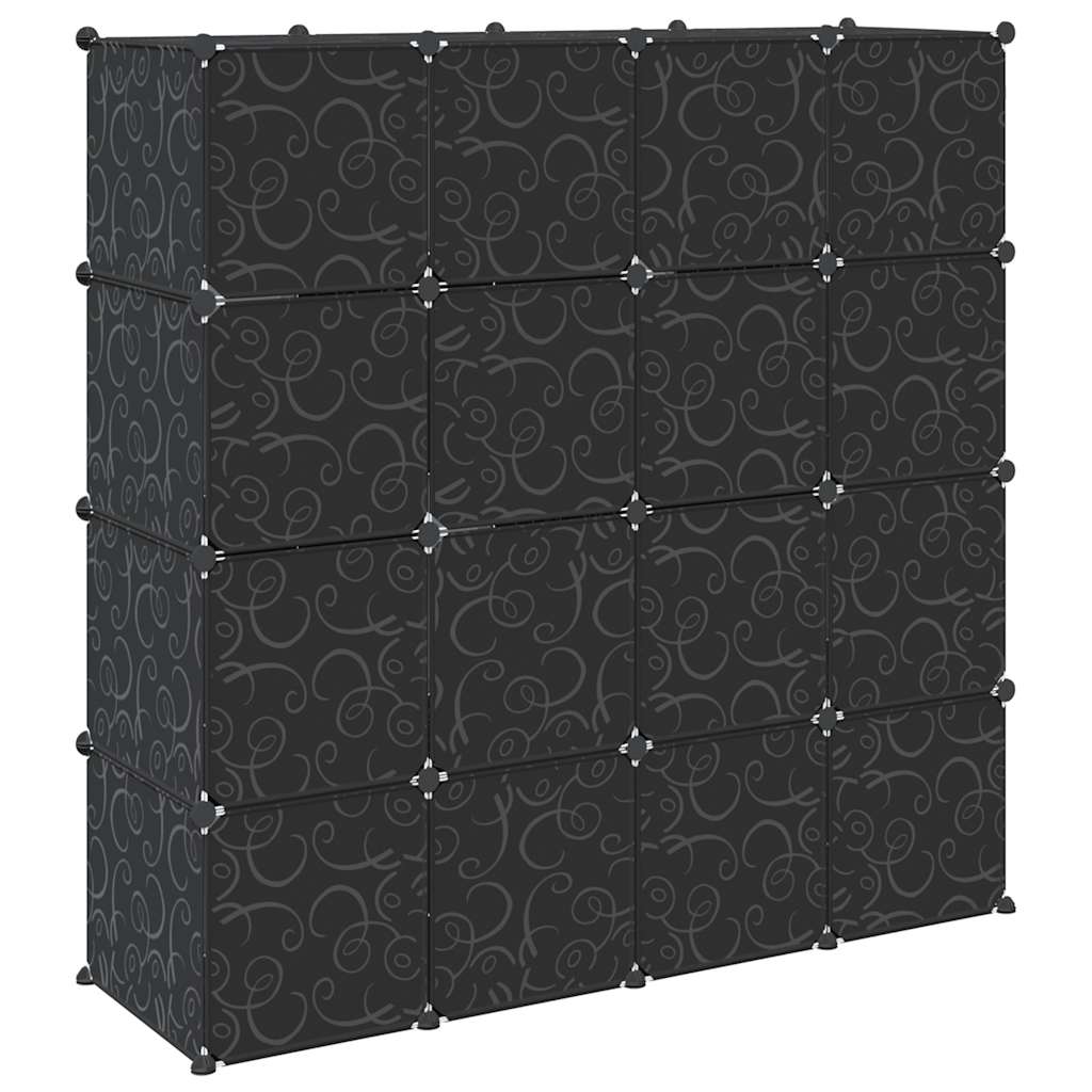 Cubes de rangement 16 pcs avec tiges de suspension PP - XIOS