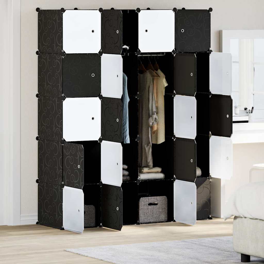 Cubes de rangement 20 pcs avec tiges de suspension PP - XIOS