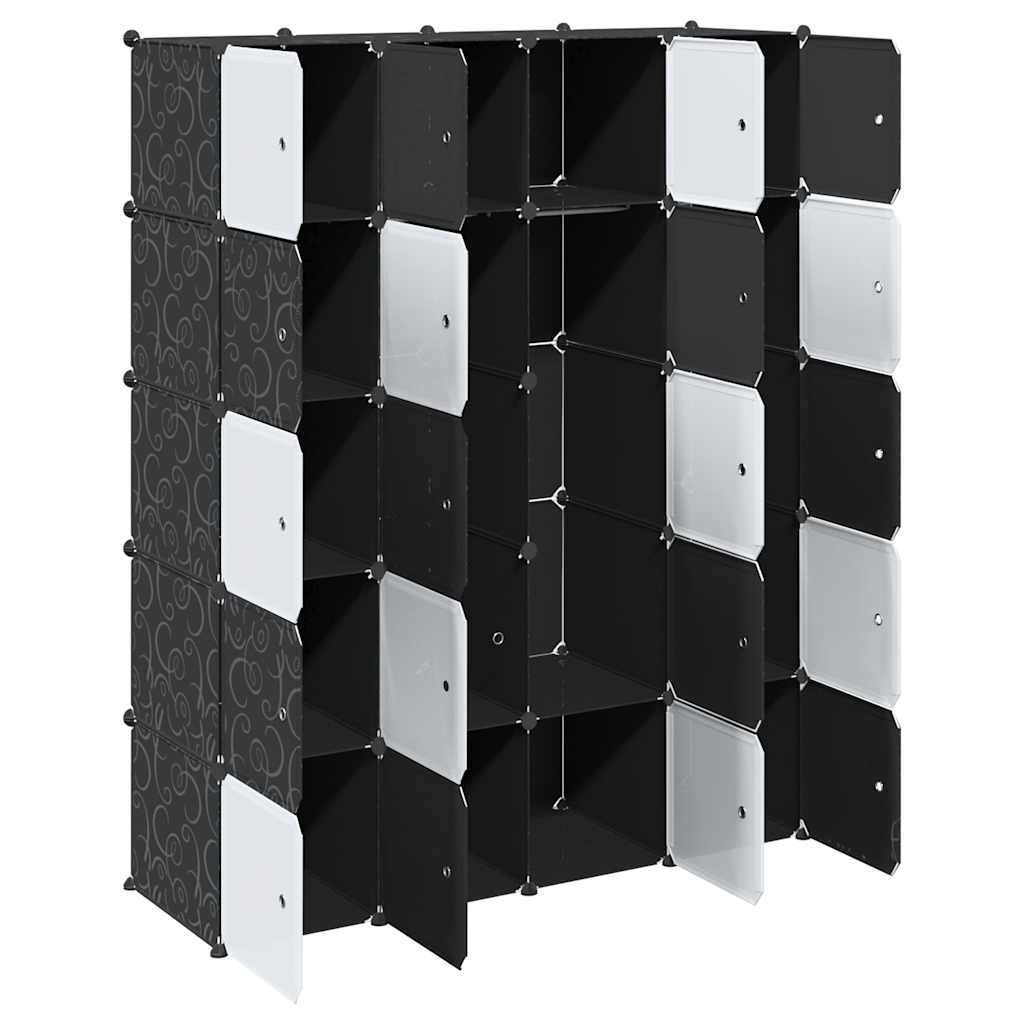 Cubes de rangement 20 pcs avec tiges de suspension PP - XIOS